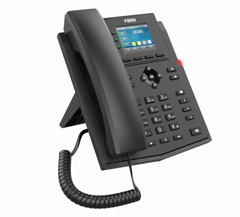 IPF-2W-X302-2WIRE Fanvil X302-2 Wire IP Phone, 2.4-inch Color, RJ11 Interface and Supports 2-Wire Power, HD Voice, 6-Party Conferencing, 4 SIP Accounts