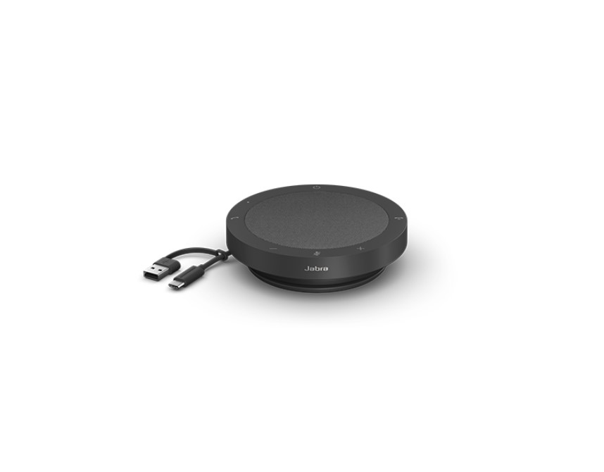 5706991027280 Jabra, Speak2 40, UC, Speakerphone, Connect via wired USB - USB-A and USB-C, Dust and Water Resistant, Work for both MAC and PC, Plug-and-play