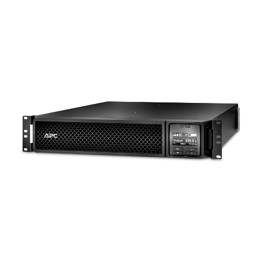 UPA-SRT3000RMXLI-NC APC Smart-UPS On-Line, 3kVA, Rackmount 2U, 230V, 8x C13+2x C19 IEC outlets, Network Card, Extended runtime, W/ rail kit