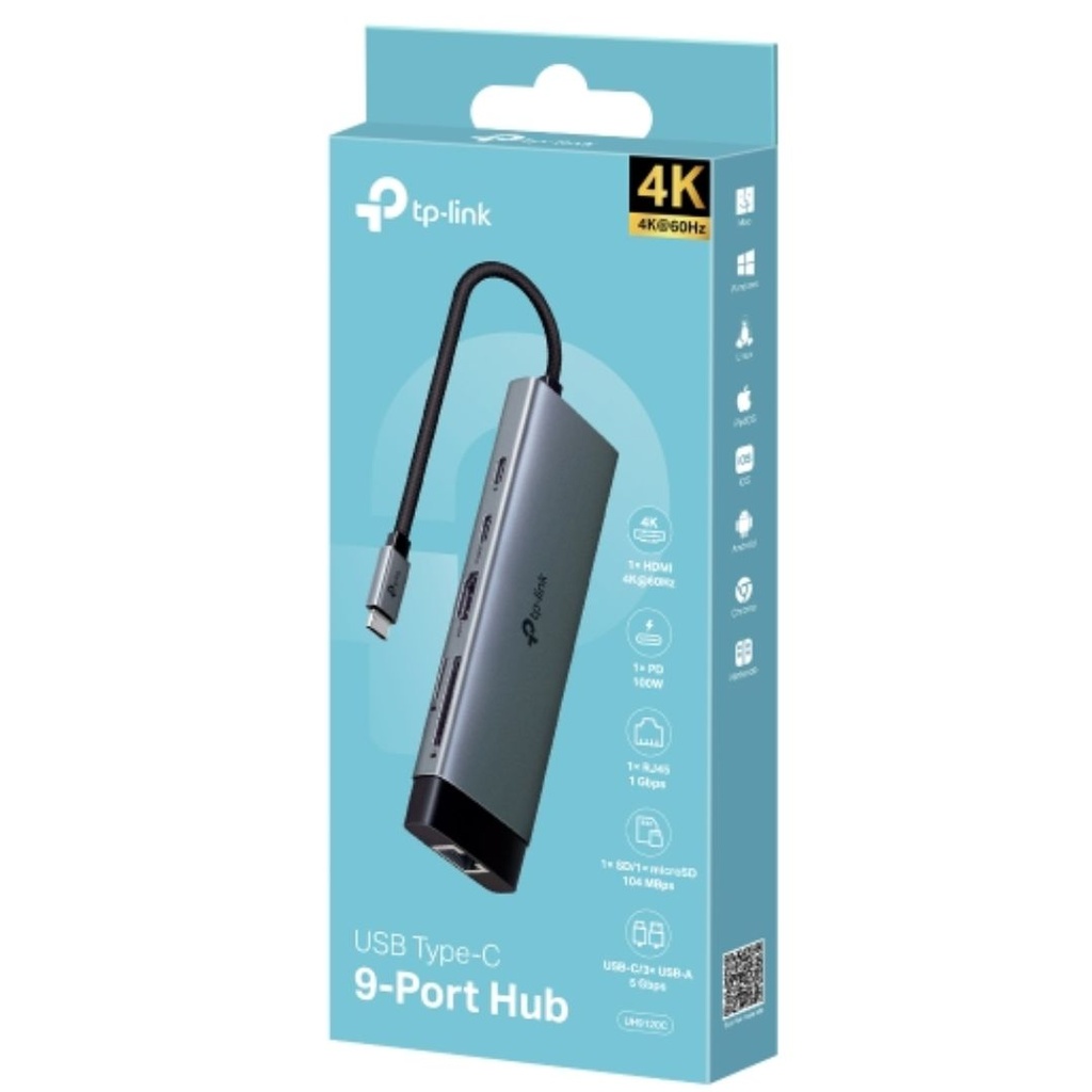 8885020625318 TP-Link UH9120C USB Type-C 9-Port Hub