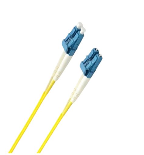 8ware Fibre UPC LC-LC Singlemode Dual-core Optic Duplex Armored Low smoke zero halogen (LSZH) cable Yellow 1.5M