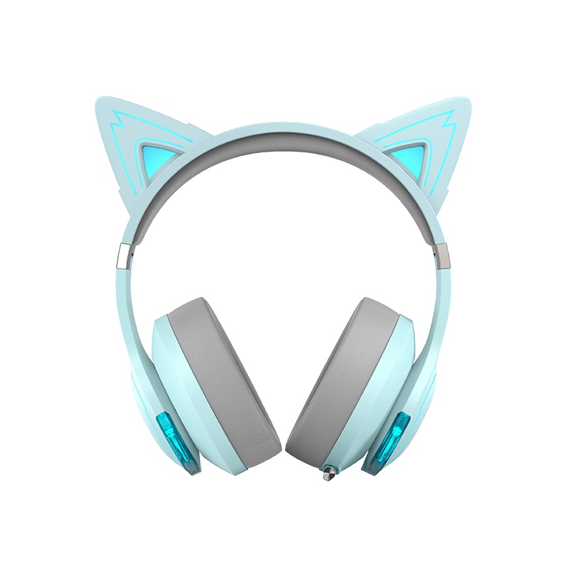[6923520244294] Edifier G5BT Cat Sky Blue Hi-Res Bluetooth Gaming Headset with Hi-Res, Low Latency 45ms (+5ms), RGB Lighting, Multi-Mode, Bluetooth v5.2/AUX