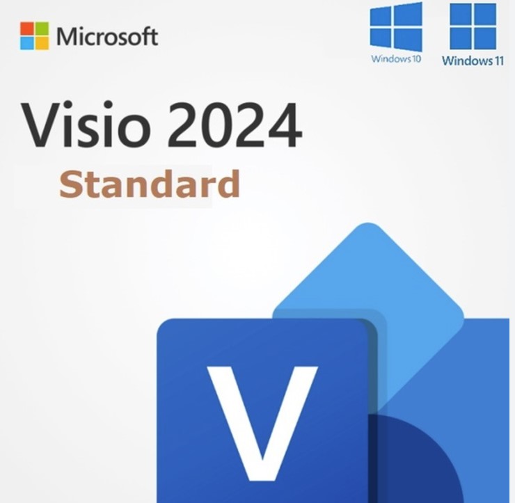 [EP2-07167] Microsoft ESD - Visio Standard 2024(Available on Leader Cloud, Keys available instantly)