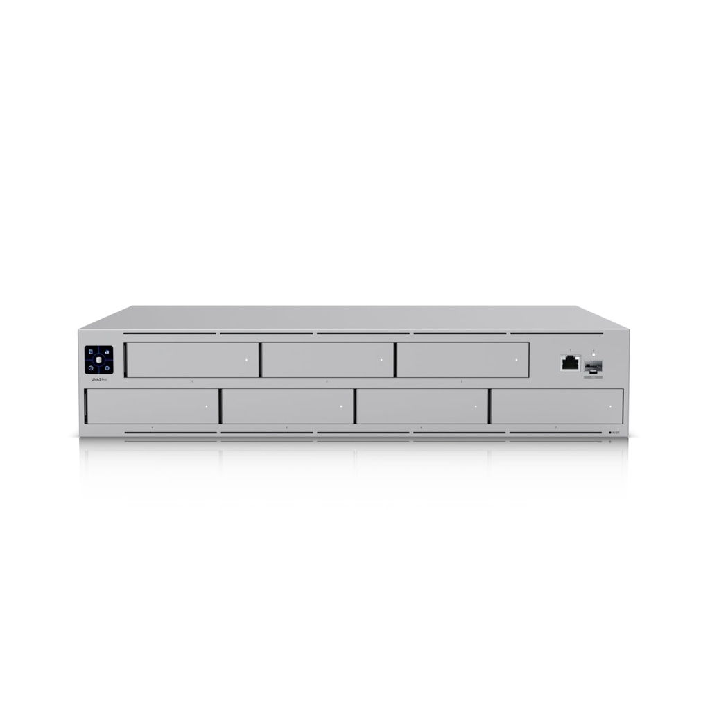 NHU-UNAS-Pro Ubiquiti UNAS Pro 2U Rack-mount NAS, (7) 2.5/3.5" Drive Bays 10 Gbps Performance Designed For Large-scale File Storage  Sharing, 2Yr Warr