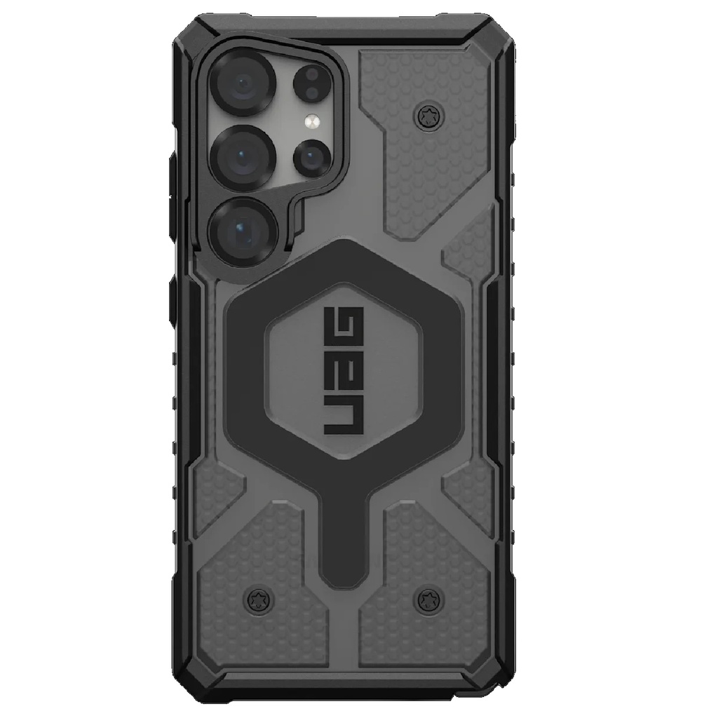 [840283918797] UAG Pathfinder Clear Magnetic Samsung Galaxy S25 Ultra 5G (6.9") Rugged Case - Ash (214483113131), 18ft. Drop Protection (5.4M), 10 Years Warranty