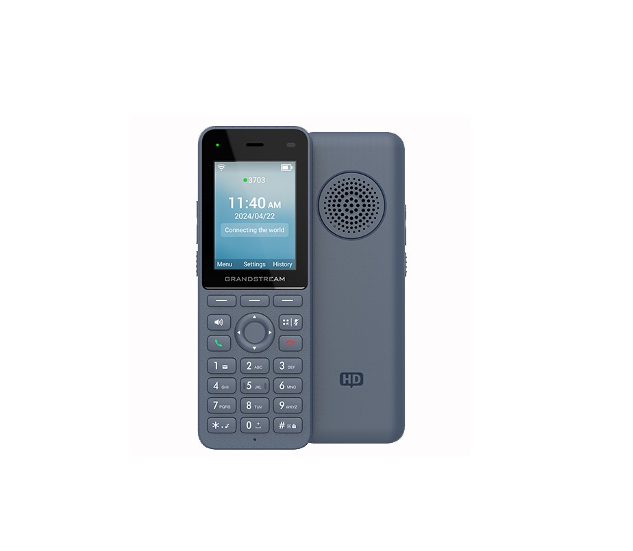 [6947273705147] Grandstream WP826 Cordless Wi-Fi IP Phone with Integrated Dual-Band Wi-Fi, 12-Hour Talk Time, 3 SIP Accounts, 3 Lines, HD Voice, Bluetooth
