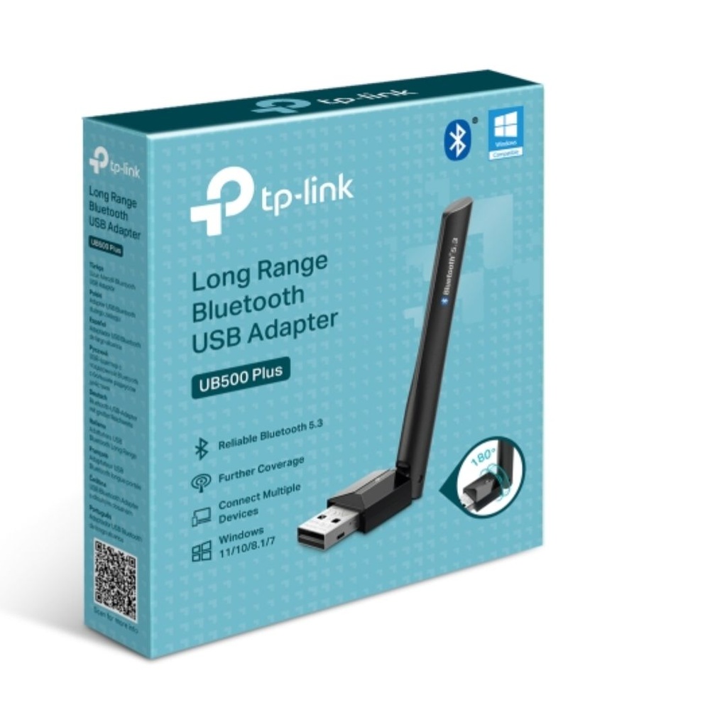 8885020626193 TP-Link UB500 Plus Long Range Bluetooth USB Adapter,  USB 2.0, 1*External Antenna