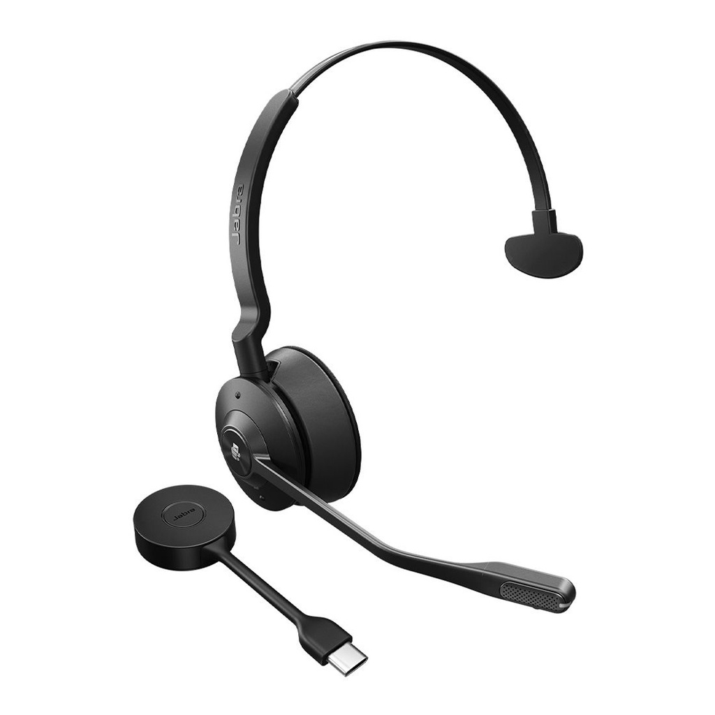 SPJ-E55-SE-M-MS-C Jabra Engage 55 SE, Mono, Link400c, Teams DECT Headset, 150m Wireless Range, Noise Cancelling, Flexible, Portable, Durable, Lightweight, Busylight