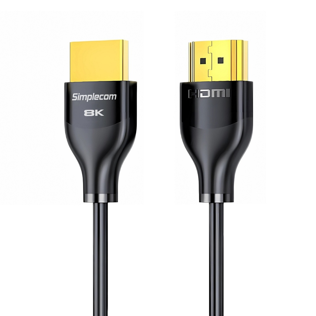 [9350414003090] Simplecom CAH510 Ultra High Speed HDMI 2.1 Cable 48Gbps 8K@60Hz Slim Flexible 1M