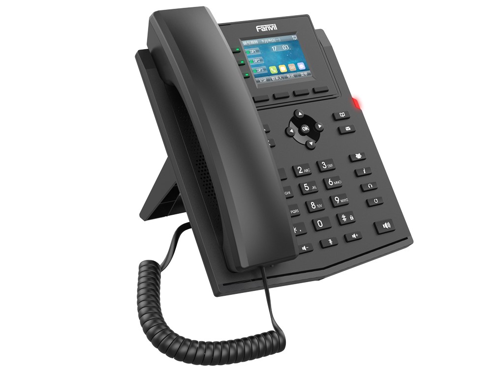 [IPF-2W-X303-2WIRE] Fanvil X303-2 Wire IP Phone, 2.4-inch Color, RJ11 Interface and Supports 2-Wire Power, HD Voice, 6-Party Conferencing, 4 SIP Accounts