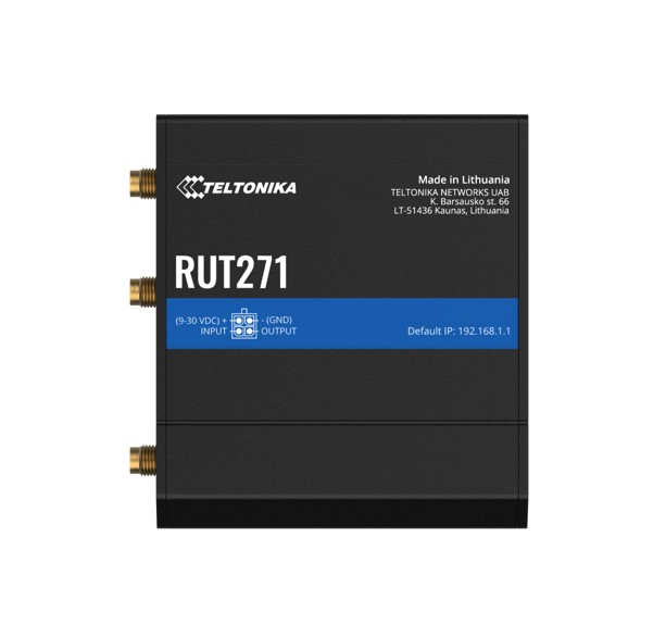 [NHT-RUT271] Teltonika RUT271 Redcap 5G Router, Instant LTE Failover, Backward Compatible with 4G LTE Cat 4, Low Latency, High Capacity, PSU included