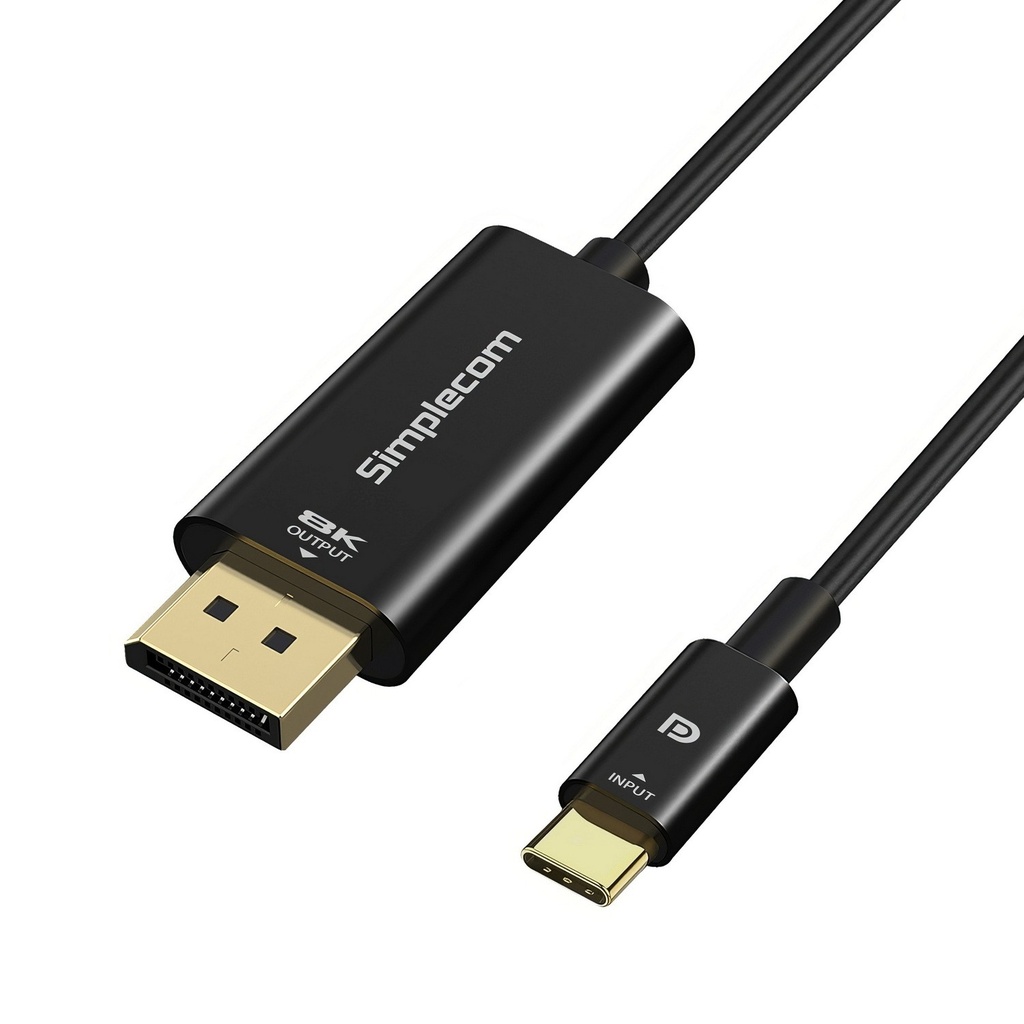 [9350414003694] Simplecom DA323 USB-C to DisplayPort Cable DP1.4 8K@60Hz 2M