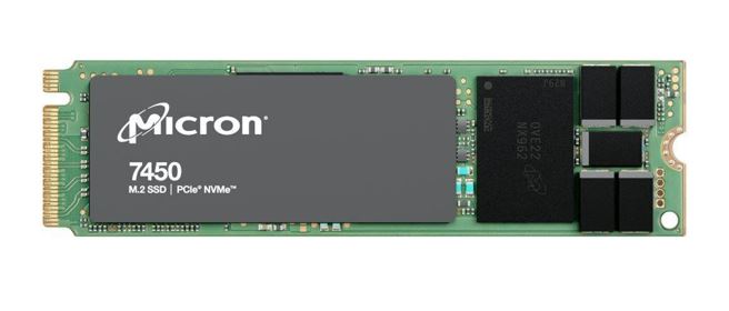 [649528924315] Micron 7450 Pro 480GB Gen4 NVMe Enterprise SSD 2280 M.2 5000/700 MB/s R/W 280K/40K IOPS 800TBW 1DWPD 2M hrs MTTF Server Data Centre 5yrs