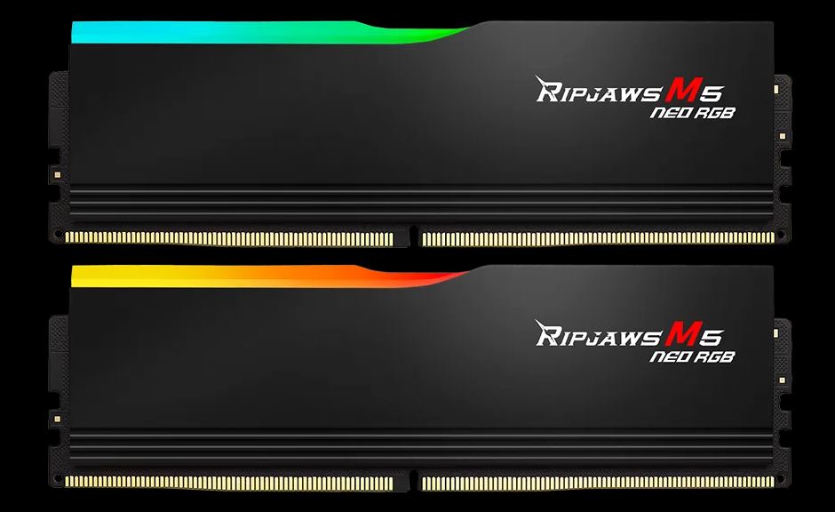 4713294237613 G.SKILL F5-6000J2836G16GX2-RM5NRK 32GB (2 x 16GB)/ DDR5 6000 MT/s/ Timings 28-36-36-96/ Voltage 1.40 V/ EXPO/ Ripjaws M5 Neo