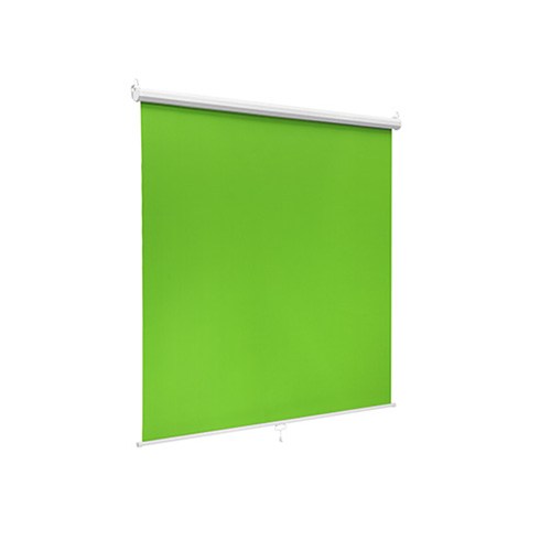 [6956745164672] Brateck 92'' Wall-Mounted Green Screen Backdrop Viewing Size(WxH):150×180cm (LS)