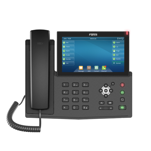 IPF-X7 Fanvil X7 IP Phone, 7" Touch Colour Screen, Built In Bluetooth, Supports Video Calls, Upto 128 DSS Entires, 20 SIP Lines, *SBC Ready