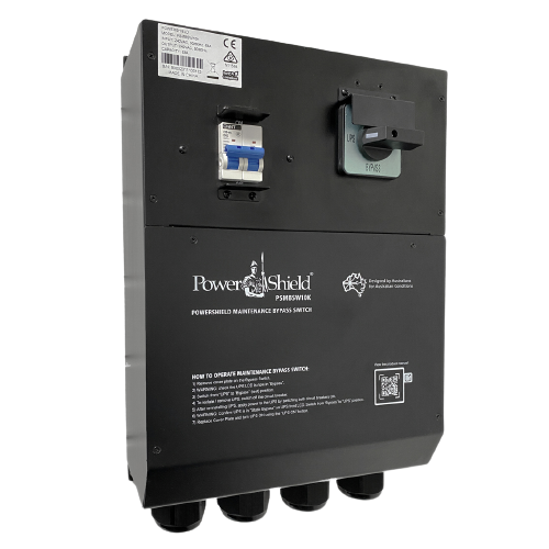 [9346909001153] PowerShield Wall Mount 1:1 Maintenance Bypass Switch for 6-10kVA UPS, HW, Interlocked, facilitates safe maintenance procedures