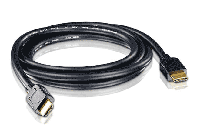 2L-7D02H-1 Aten 2M High Speed HDMI Cable with Ethernet. Support 4K UHD DCI, up to 4096 x 2160 @ 60Hz. High quality tinned copper wire to resist interference