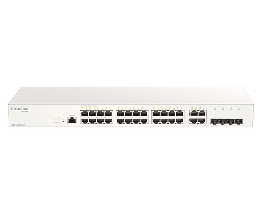 [DBS-2000-28P] 28-Ports 24 PoE + 4-Ports Combo SFP Switch, 193W