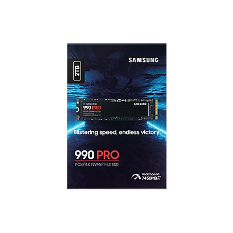 [MZ-V9P2T0BW] 990 Pro M.2 2280 NVMe 2TB Gen4 Internal SSD 7450MB/S MZ-V9P2T0BW