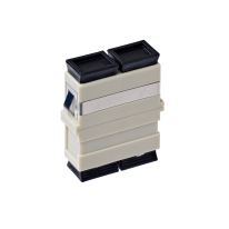 015.002.0078 SC OM1 Multimode Through Coupler Flangeless Duplex | Beige