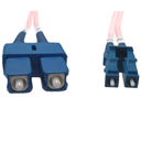 FL.OS2LCSC2MP 2m LC-SC OS1 / OS2 Singlemode Fibre Optic Cable: Salmon Pink