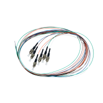 015.012.1406 Fibre Pigtail ST OM4 Multimode 2m. 6 Pack. Rainbow. Backward Compatible With OM3