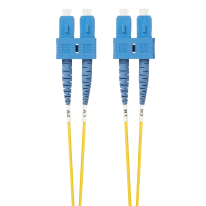 [FL.OS2SCSC10M] 10m SC-SC OS1 / OS2 Singlemode Fibre Optic Cable : Yellow