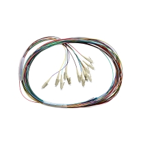 [015.012.1402] Fibre Pigtail LC OM4 Multimode 2m - 12 Pack Rainbow. Backward Compatible With OM3
