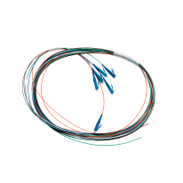 [015.012.1305] Fibre Pigtail LC OS1 / OS2 Singlemode 2m - 6 Pack Rainbow