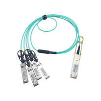 AOCQSFP-40G-4-3M-JUN Juniper Compatible (JNP-QSFP-AOCBO-3M) AOC, QSFP+-4SFP, 40G, 3M, Active Optical Cable. AOCQSFP+-4-3M-JUN