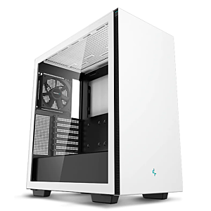DeepCool R-CH510-WHNNE1-G-1 CH510 Tempered Glass Mid-Tower ATX Case White