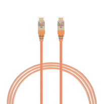 004.300.5000 0.25m CAT6A RJ45 S/FTP THIN LSZH 30 AWG Network Cable | Orange