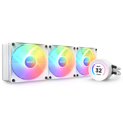 [RL-KR36E-W1] NZXT Kraken Elite 360 RGB AIO CPU Cooler, White