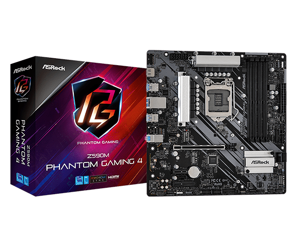 [Z590M Phantom Gaming 4] Z590M Phantom Gaming 4 Micro ATX LGA1200 Motherboard
