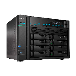[AS6508T] Asustor AS6508T 8 Bay Lockerstor 8 NAS Intel Atom C3538 Quad Core 2.1GHz 8GB DDR4 2x2.5GbE 2x10GbE 2xM.2PCIE 2xUSB3.2Gen1 WoW Snapshot Virtualization