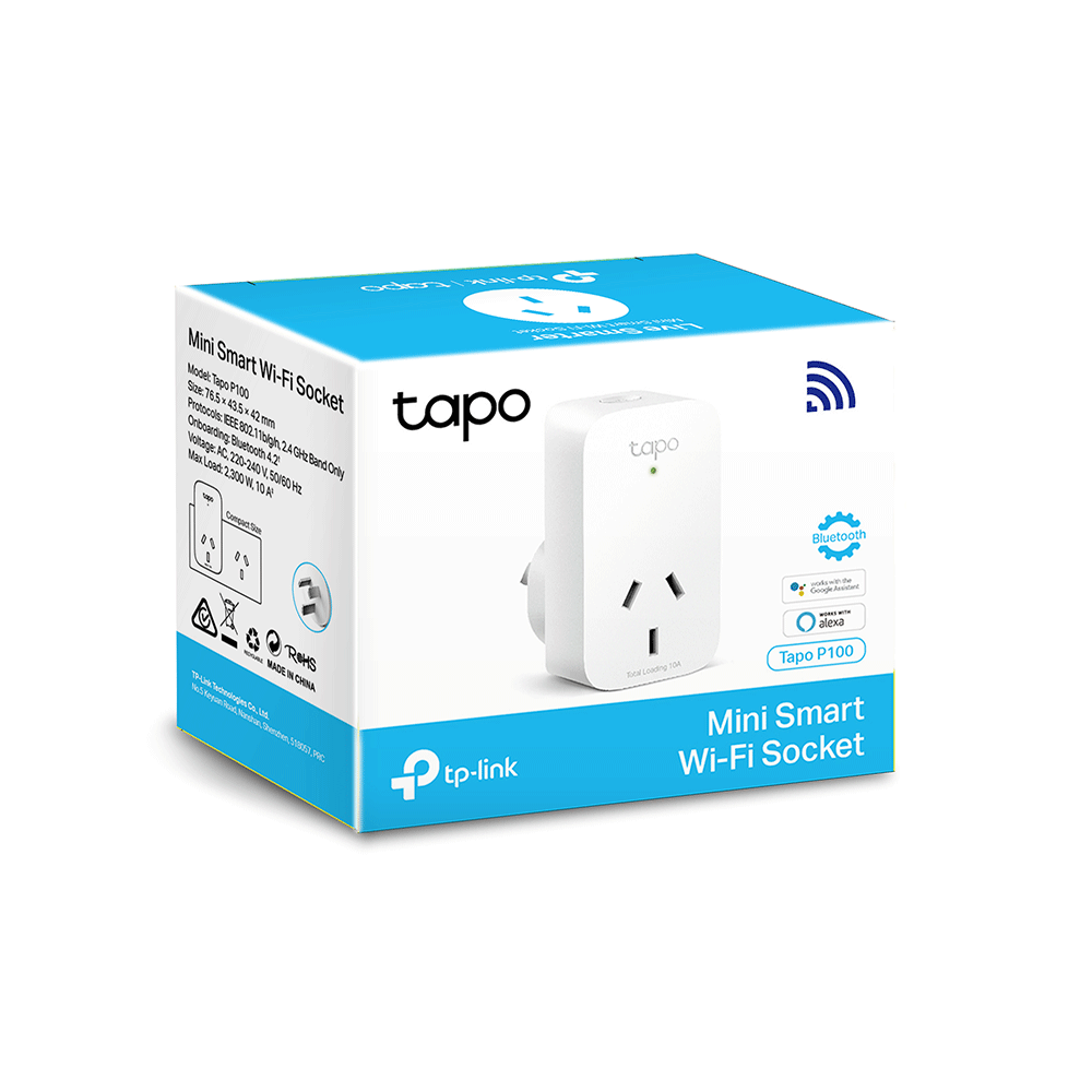 Tapo P100(1-pack) TP-Link  Mini Smart Wi-Fi Socket Smart Plug