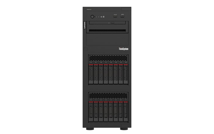 [7D8FA00PAU] LENOVO ThinkSystem ST250 V2, 1xIntel Xeon E-2324G 4C 3.1GHz 65W, SFF, 1x16GB 2Rx8, SW RD, 1x550W, XCC Enterprise