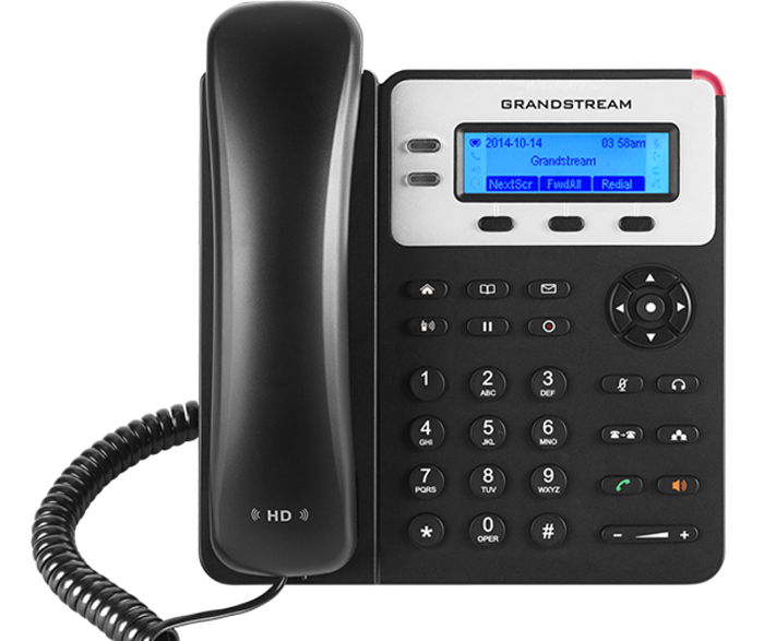 [6947273701798] Grandstream GXP1625 2 Line IP Phone, 2 SIP Accounts, 132x48 Backlit Graphical LCD Display, HD Audio, Powerable Via PoE