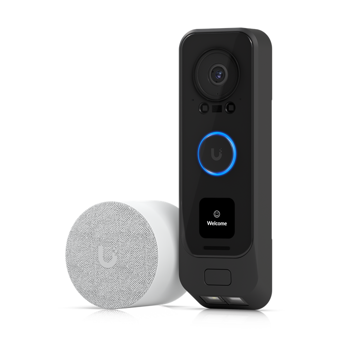 810084691113 Ubiquiti UniFi Protect G4 Doorbell Pro PoE Kit,5MP CMOS Camera,Night Mode IR Up To 20ft, PoE Power, Includes PoE Chime, WeatherProof IPX4, 2Yr Warr