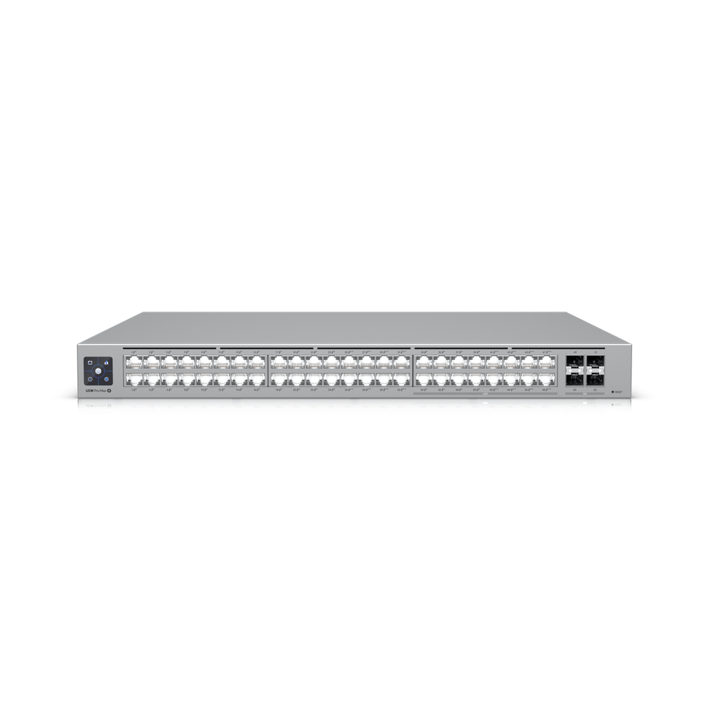810084692615 Ubiquiti UniFi Network, Switch, 48-Port,  POE 720W, (16) 2.5 GbE ports, 8 PoE+, 8 PoE++, (4) 10G SFP+ Ports,  Layer3,  Rack Mount, 2Yr Warr