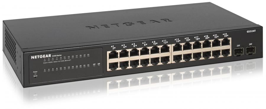 [GS324T-100AJS] GS324T-100AJS S350 Series 24-port Gigabit Smart Managed Pro Switch with 2 x SFP Ports