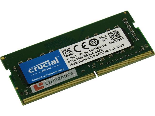 [CT16G4SFRA32A] DDR4 3200MHz 16GB (1x16) SODIMM Memory CT16G4SFRA32A