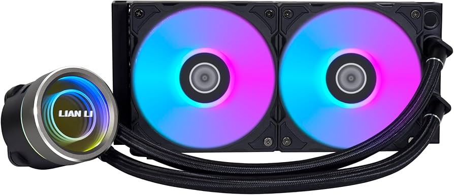 GA2T24B Lian Li Galahad II TRINITY 240 Closed Loop ARGB AIO LIQUID CPU Cooler - Black