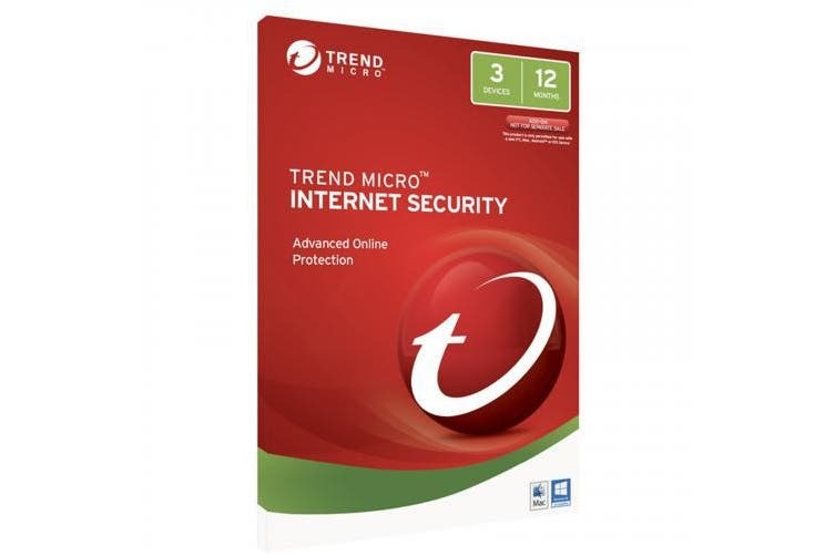 TICIWWMFXSBXEO Trend Micro Internet Security (1-3 Devices) 1Yr Subscription Add-On  -