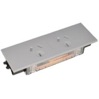 [015.021.0004] 015.021.0004 OE Elsafe: QIKFIT Dual Auto Switched Power Outlet - 2 x GPO: White