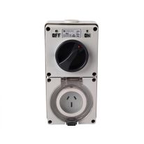 [040.000.0149] 040.000.0149 Combination Switched socket 3Flat Pin IP66 250V 10A