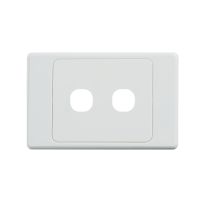 [040.000.0332] 040.000.0332 Ultima 2 Gang Switch Cover - White