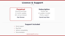 Licence & Support