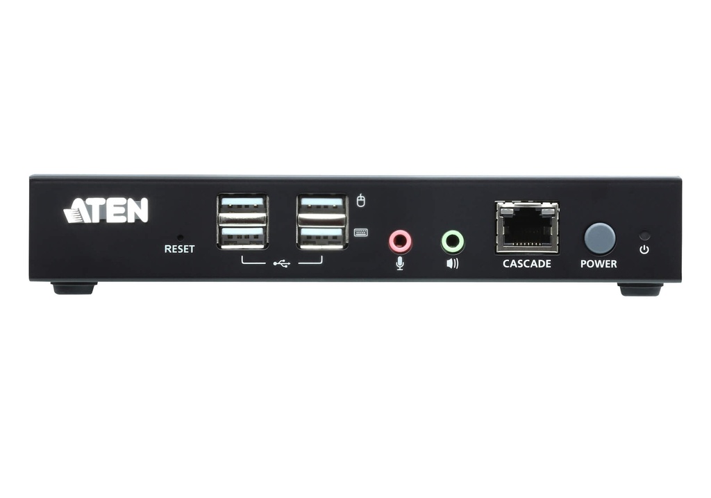 Aten Dual HDMI USB KVM Console station for selected Aten KNxxxx KVM over IP series, supports full HD with small form factor design for 0U rack space